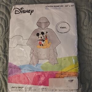 Disney Youth Rain Poncho featuring Mickey Mouse and Pluto